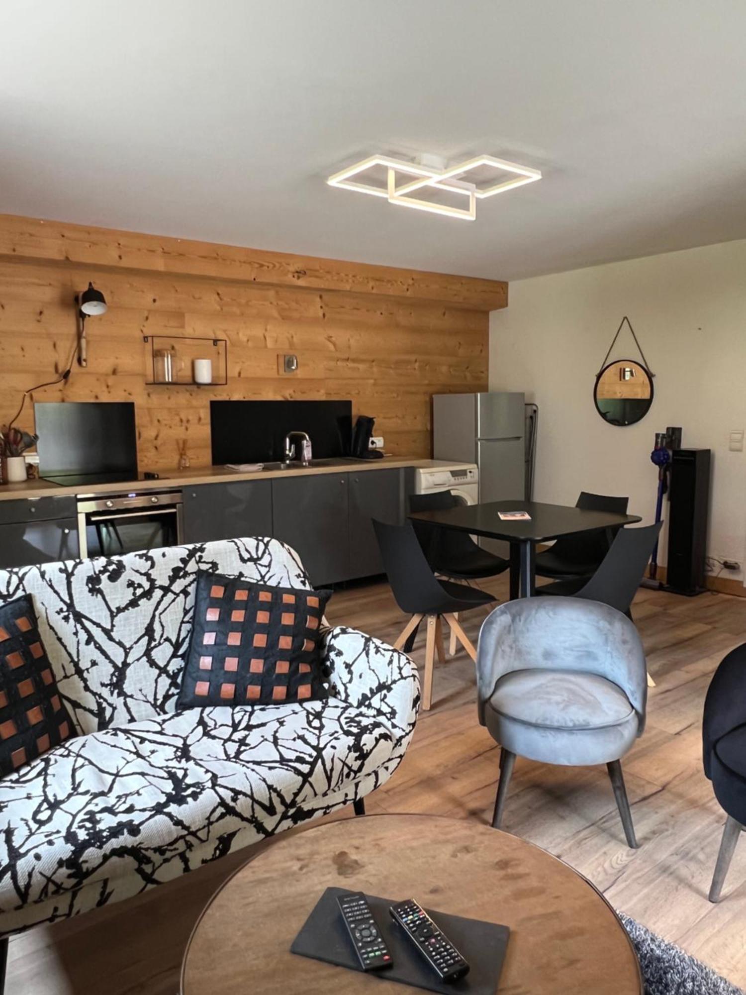 Neuf Chalet 4P Le Suet Jacuzzi Privatif Entremont Exterior foto