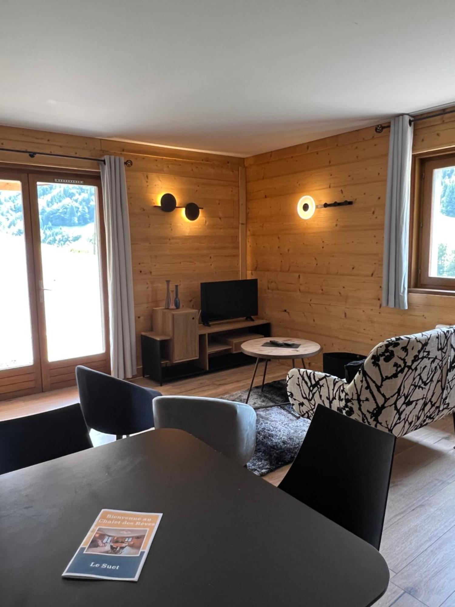 Neuf Chalet 4P Le Suet Jacuzzi Privatif Entremont Exterior foto