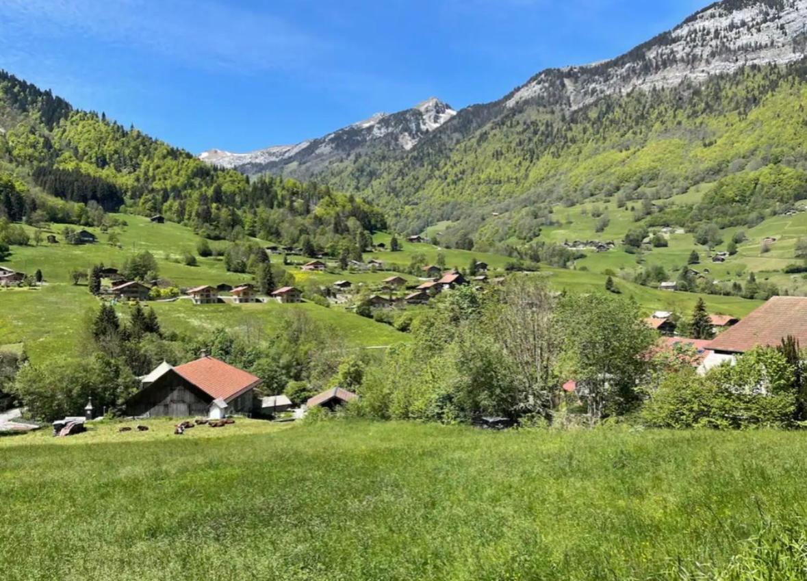 Neuf Chalet 4P Le Suet Jacuzzi Privatif Entremont Exterior foto