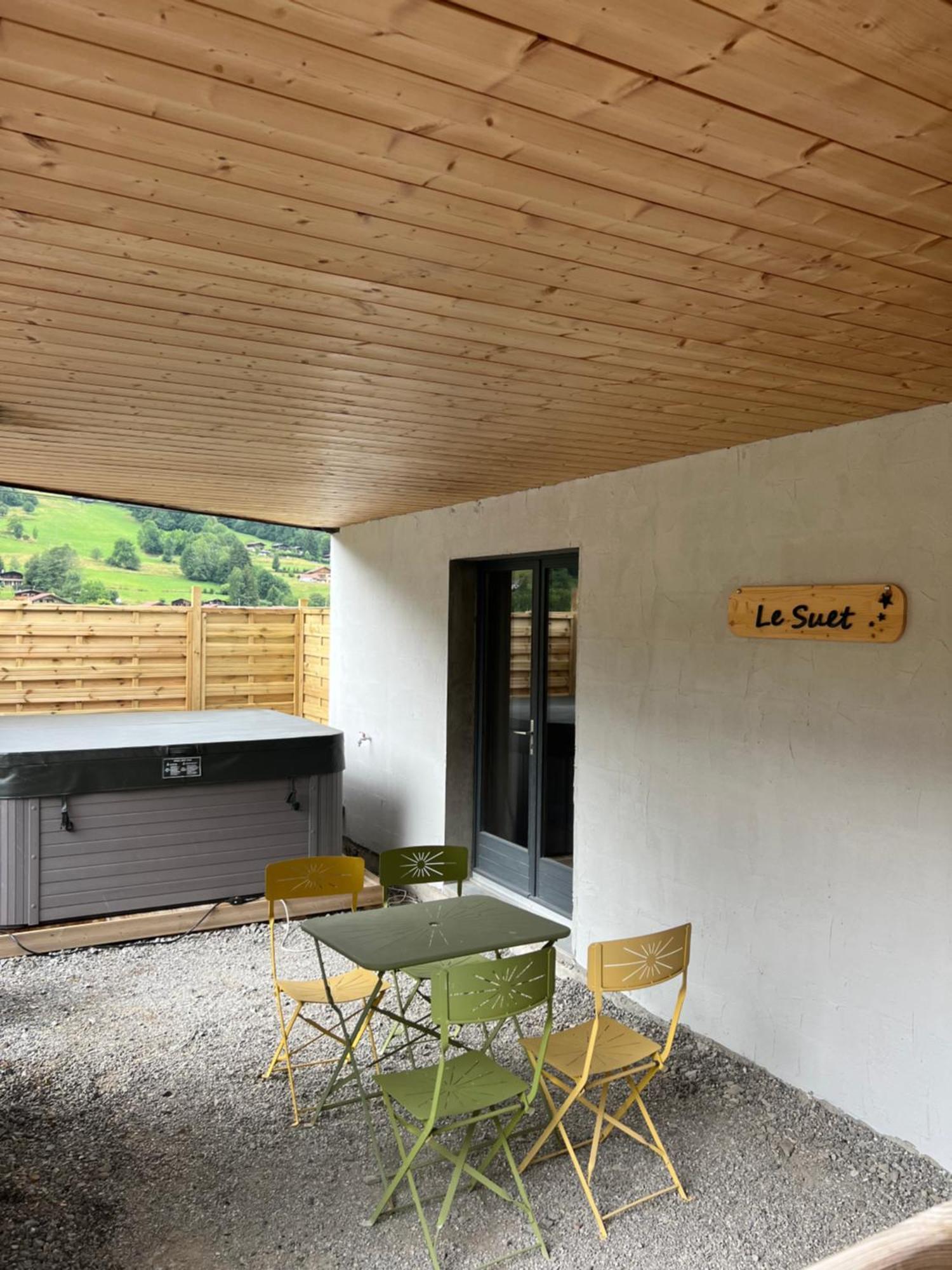 Neuf Chalet 4P Le Suet Jacuzzi Privatif Entremont Exterior foto